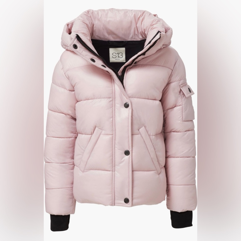 SB Kids Light Pink Puffer Jacket